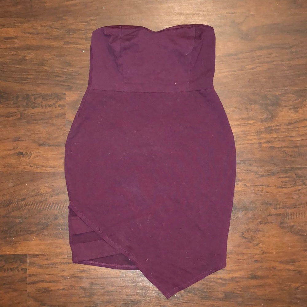 Strapless hip curve nightdress